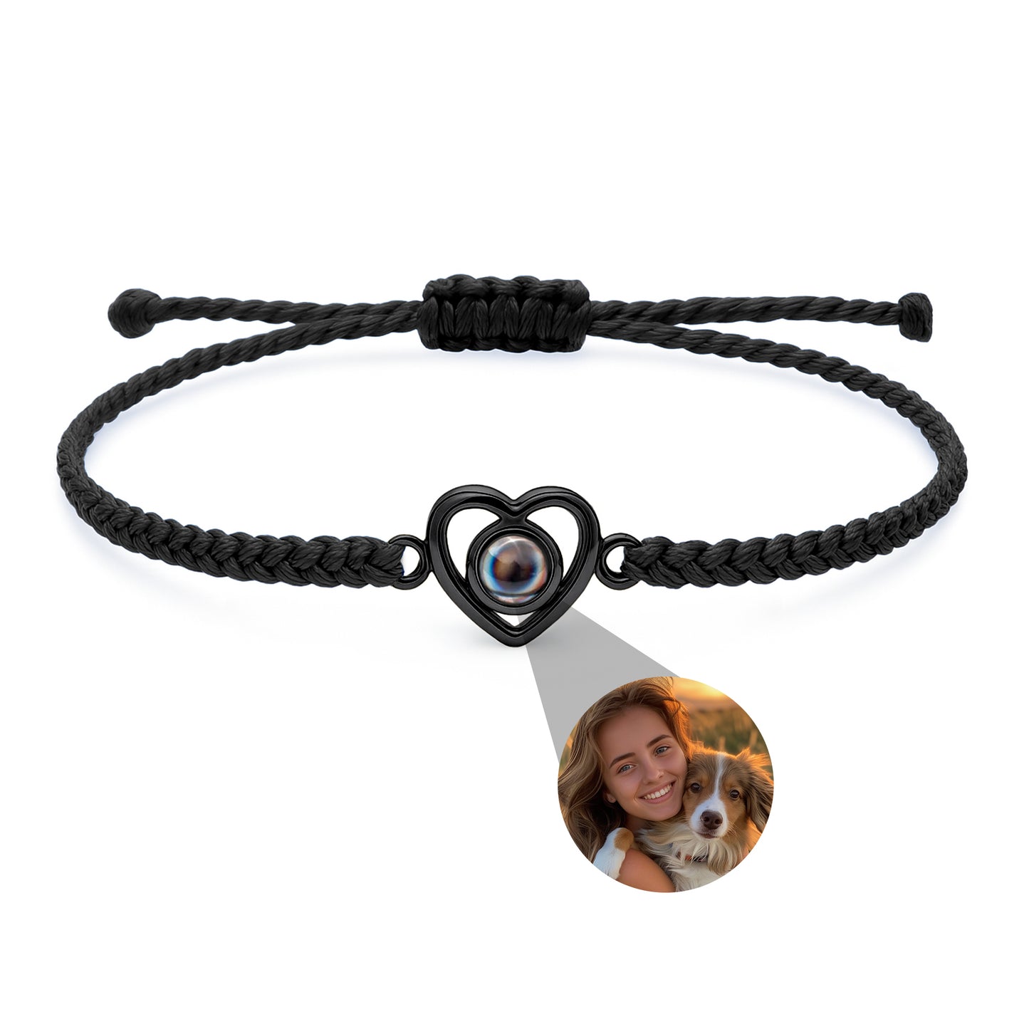 Foto armband met jouw foto - Hart