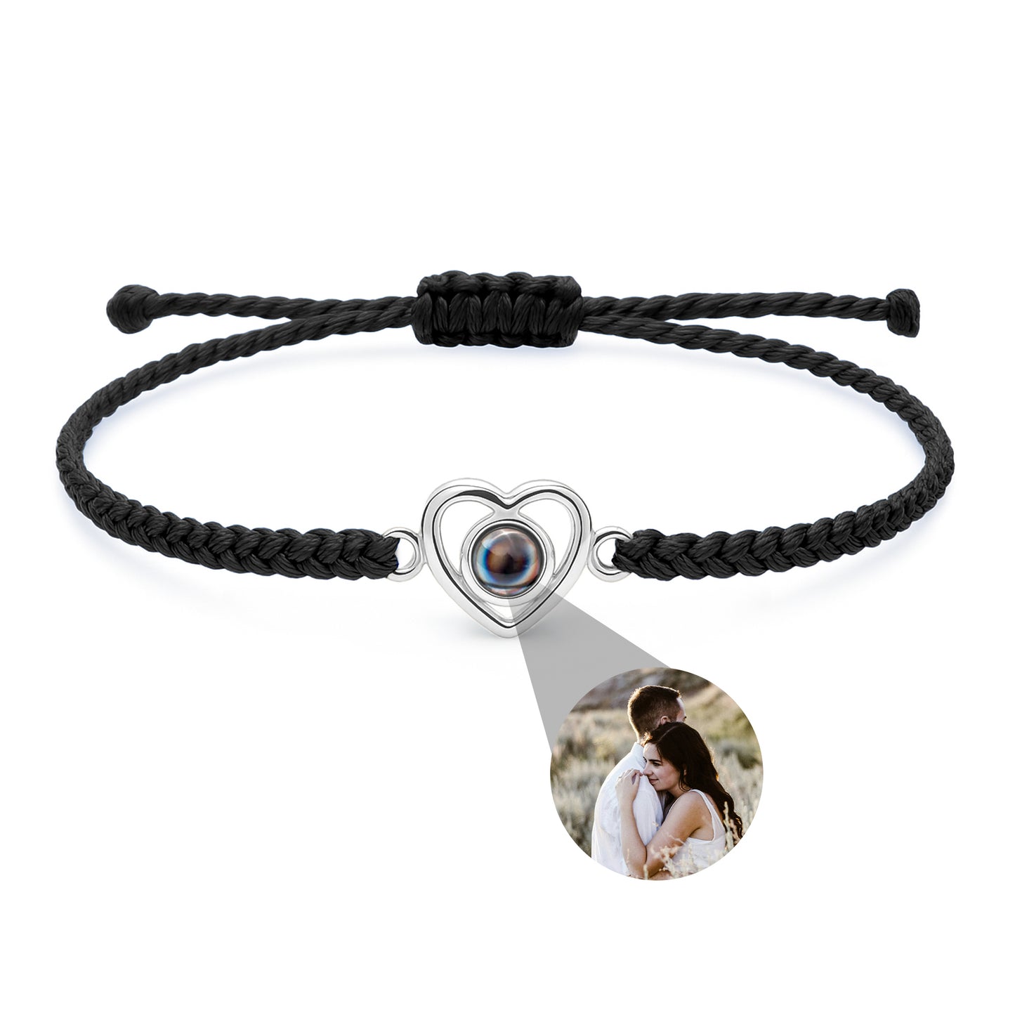 Foto armband met jouw foto - Hart