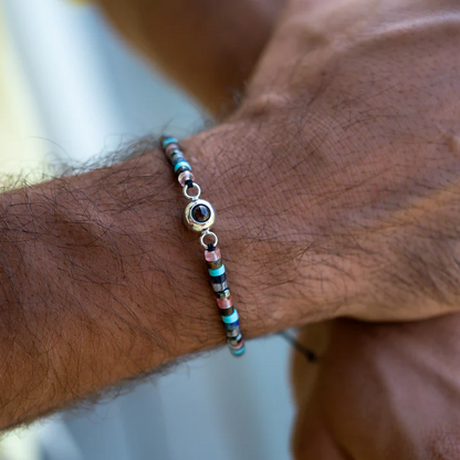 Foto armband met jouw foto - Heishi Edelsteen