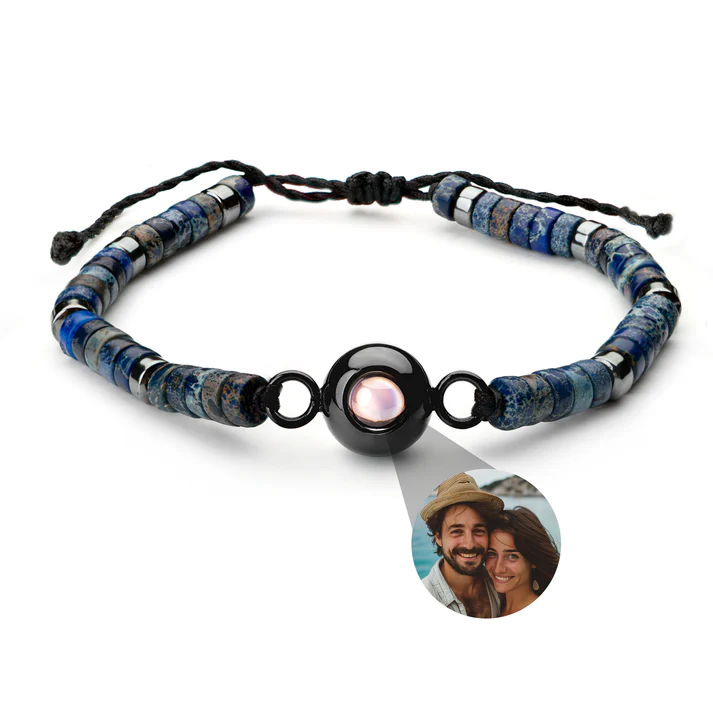 Foto armband met jouw foto - Heishi Edelsteen