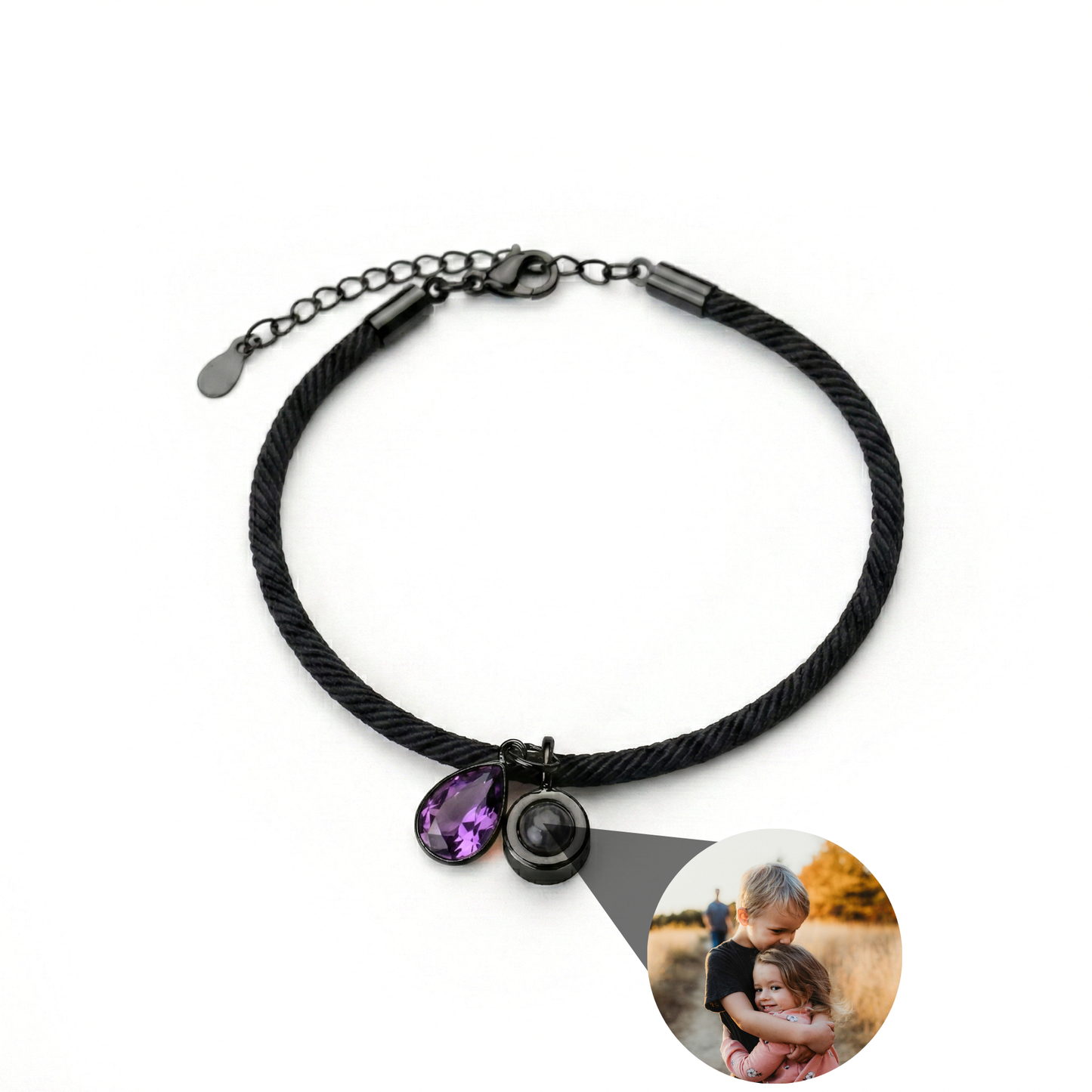 Foto armband met jouw foto - Essence Geboortesteen