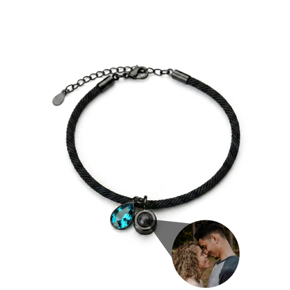 Foto armband met jouw foto - Essence Geboortesteen