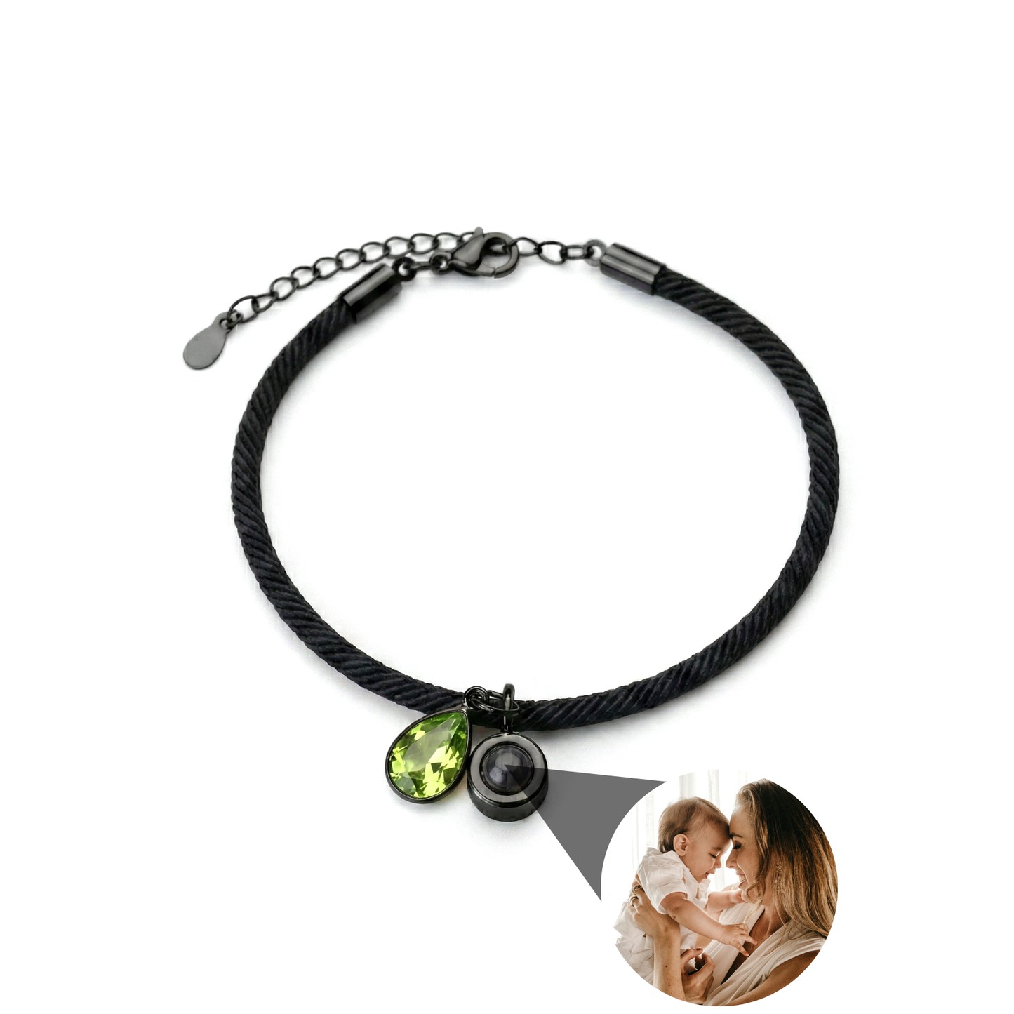Foto armband met jouw foto - Essence Geboortesteen