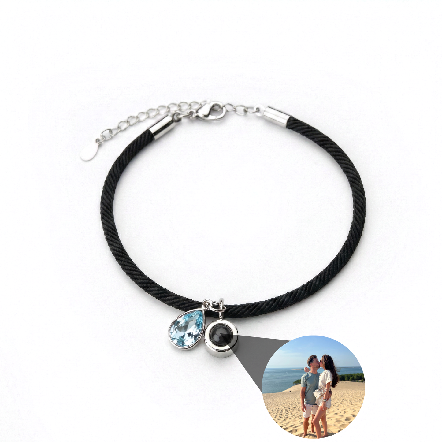 Foto armband met jouw foto - Essence Geboortesteen
