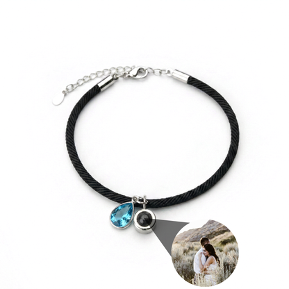 Foto armband met jouw foto - Essence Geboortesteen
