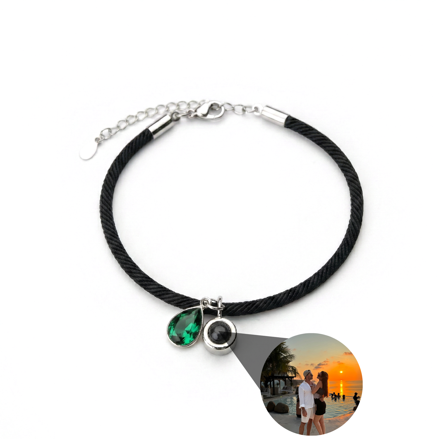 Foto armband met jouw foto - Essence Geboortesteen