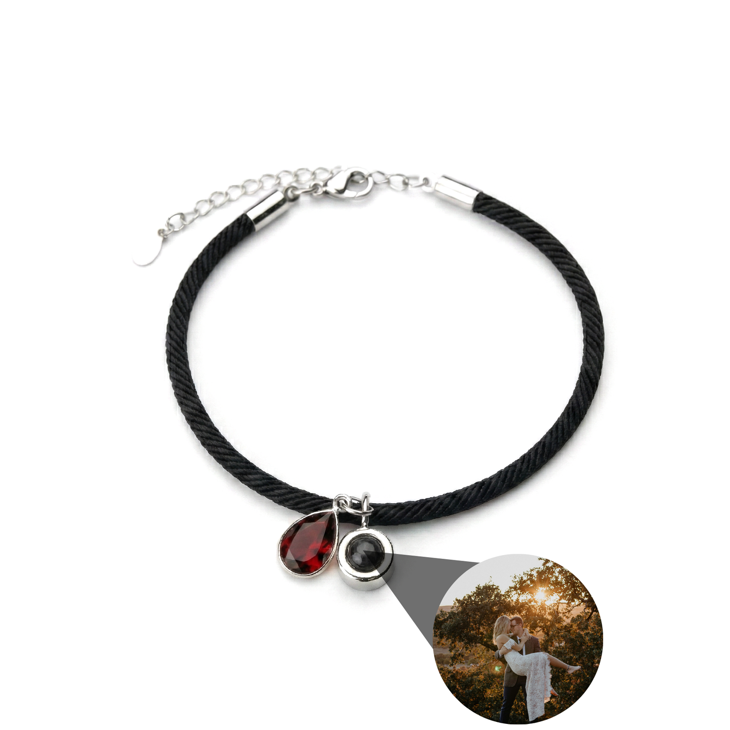 Foto armband met jouw foto - Essence Geboortesteen