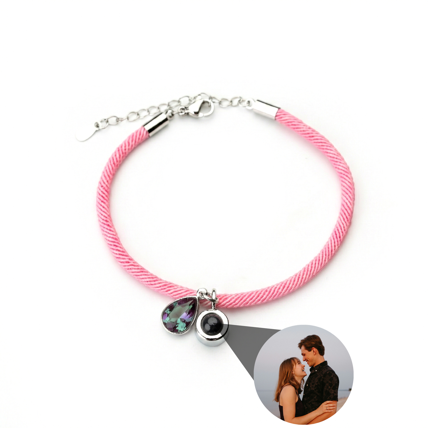 Foto armband met jouw foto - Essence Geboortesteen