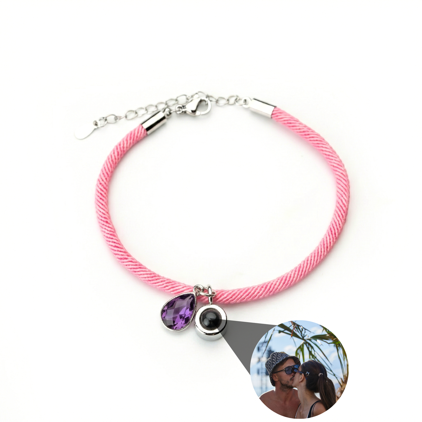 Foto armband met jouw foto - Essence Geboortesteen