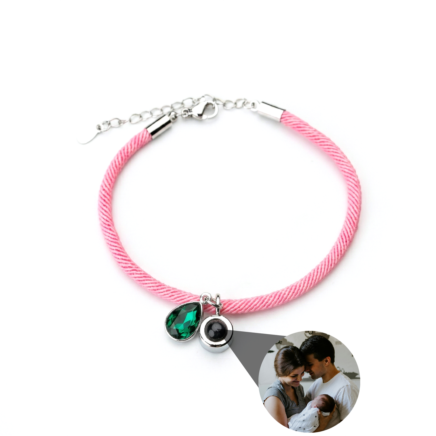 Foto armband met jouw foto - Essence Geboortesteen