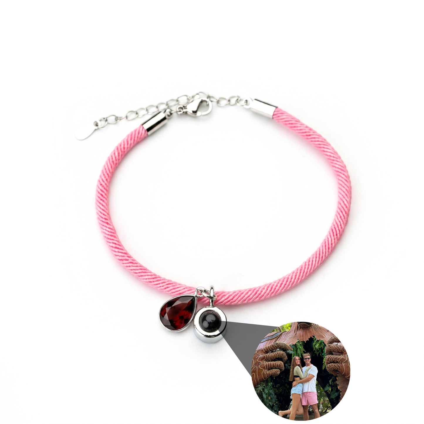 Foto armband met jouw foto - Essence Geboortesteen