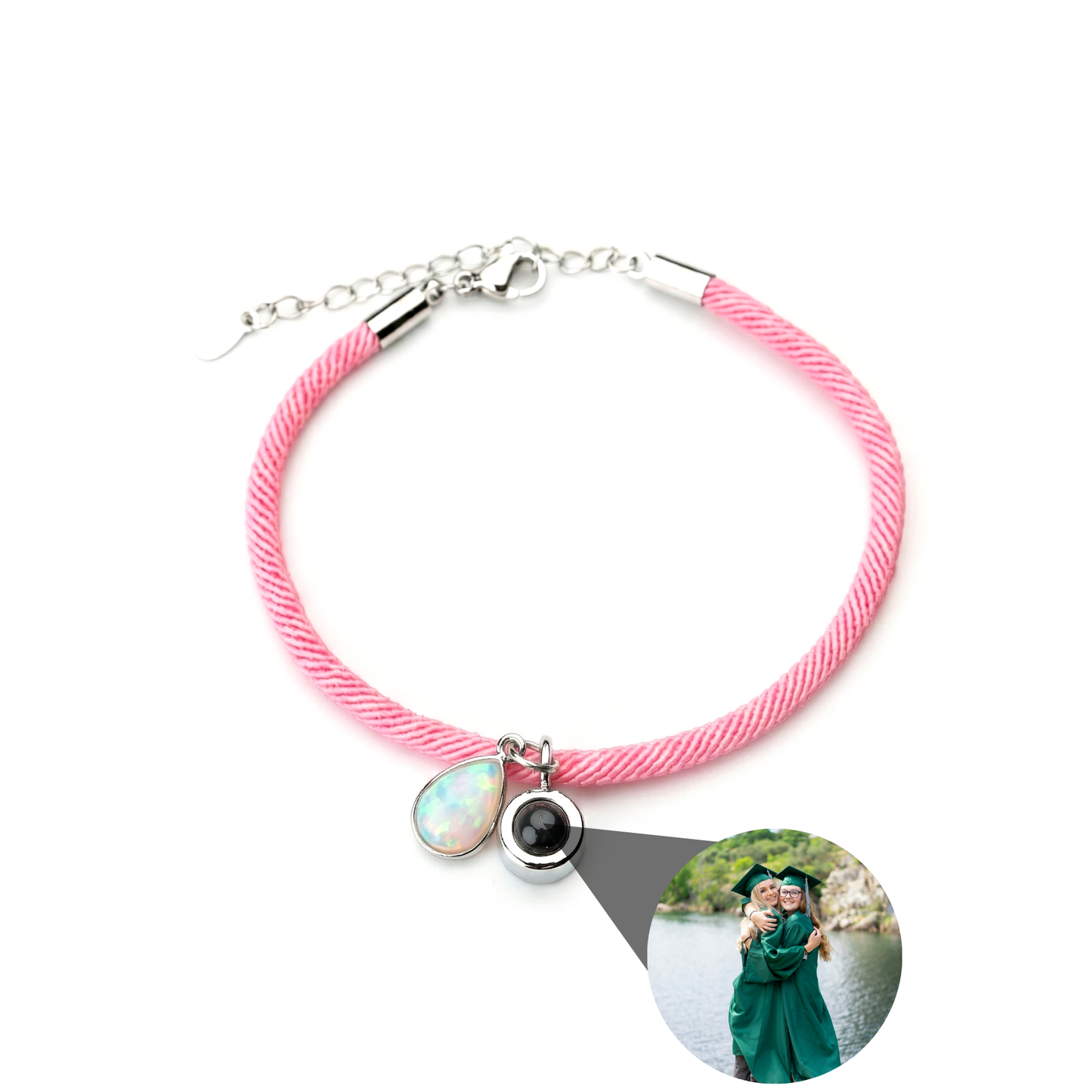 Foto armband met jouw foto - Essence Geboortesteen