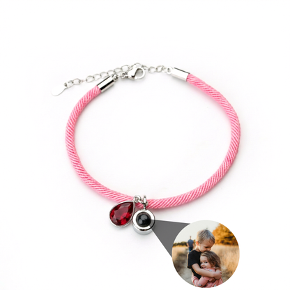 Foto armband met jouw foto - Essence Geboortesteen