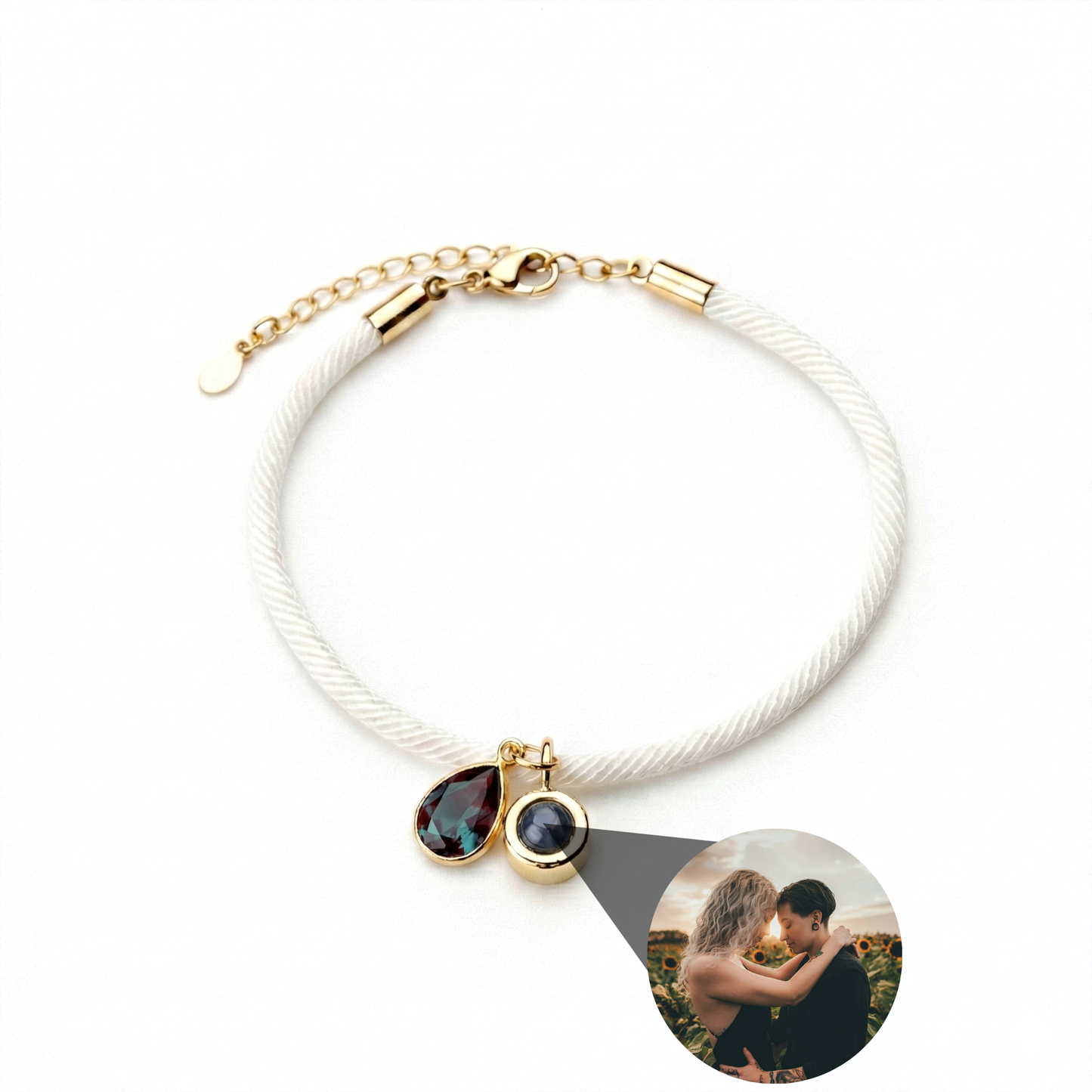 Foto armband met jouw foto - Essence Geboortesteen