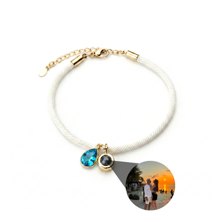 Foto armband met jouw foto - Essence Geboortesteen