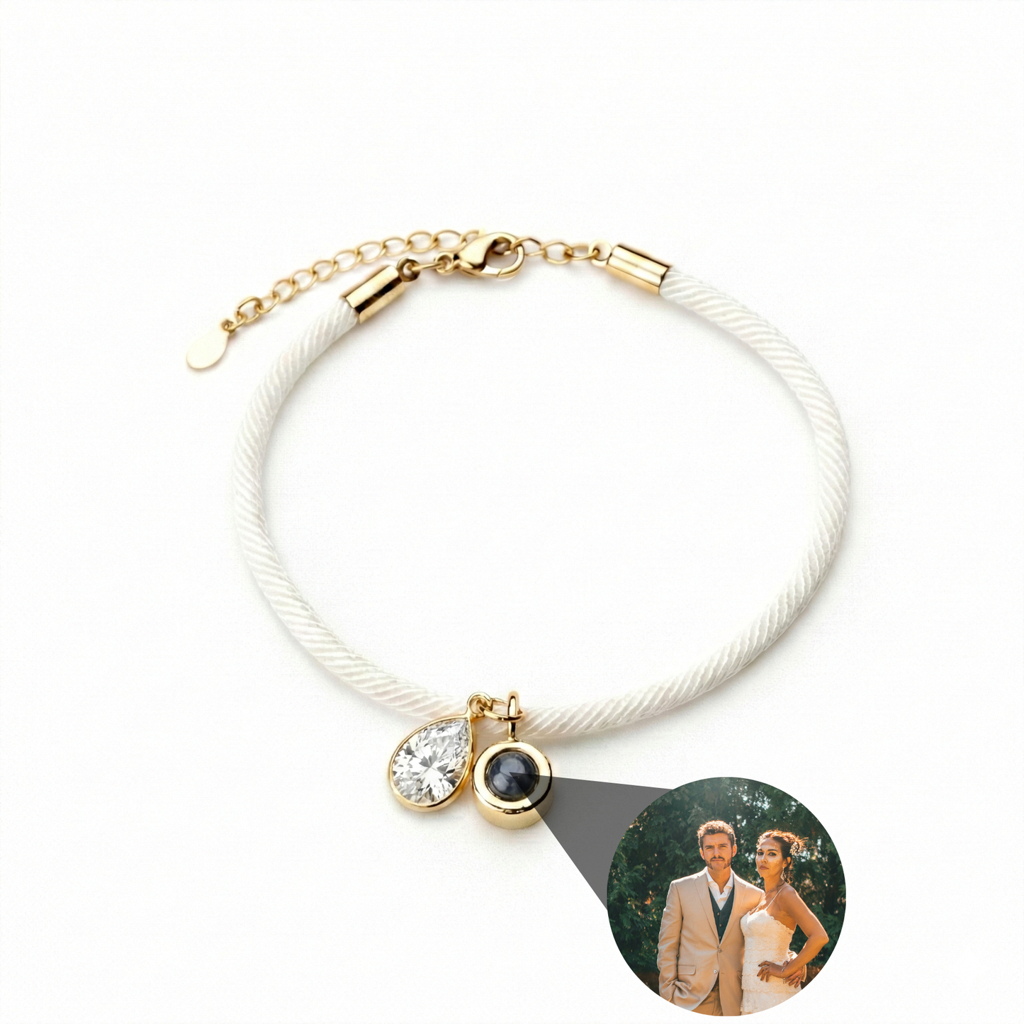 Foto armband met jouw foto - Essence Geboortesteen