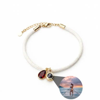 Foto armband met jouw foto - Essence Geboortesteen