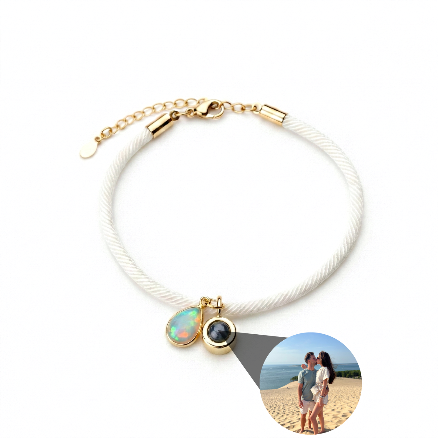 Foto armband met jouw foto - Essence Geboortesteen