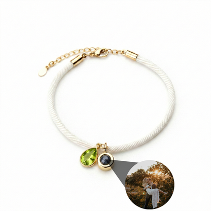 Foto armband met jouw foto - Essence Geboortesteen