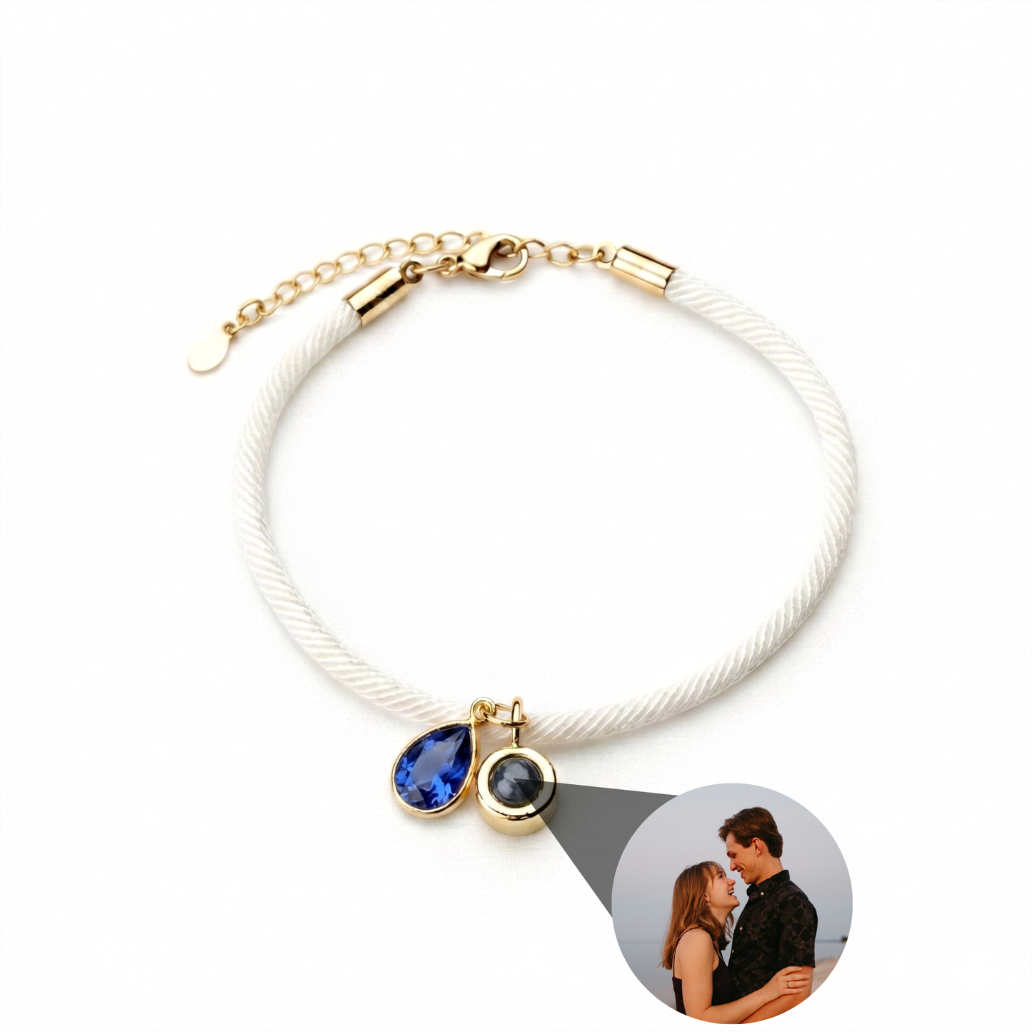 Foto armband met jouw foto - Essence Geboortesteen