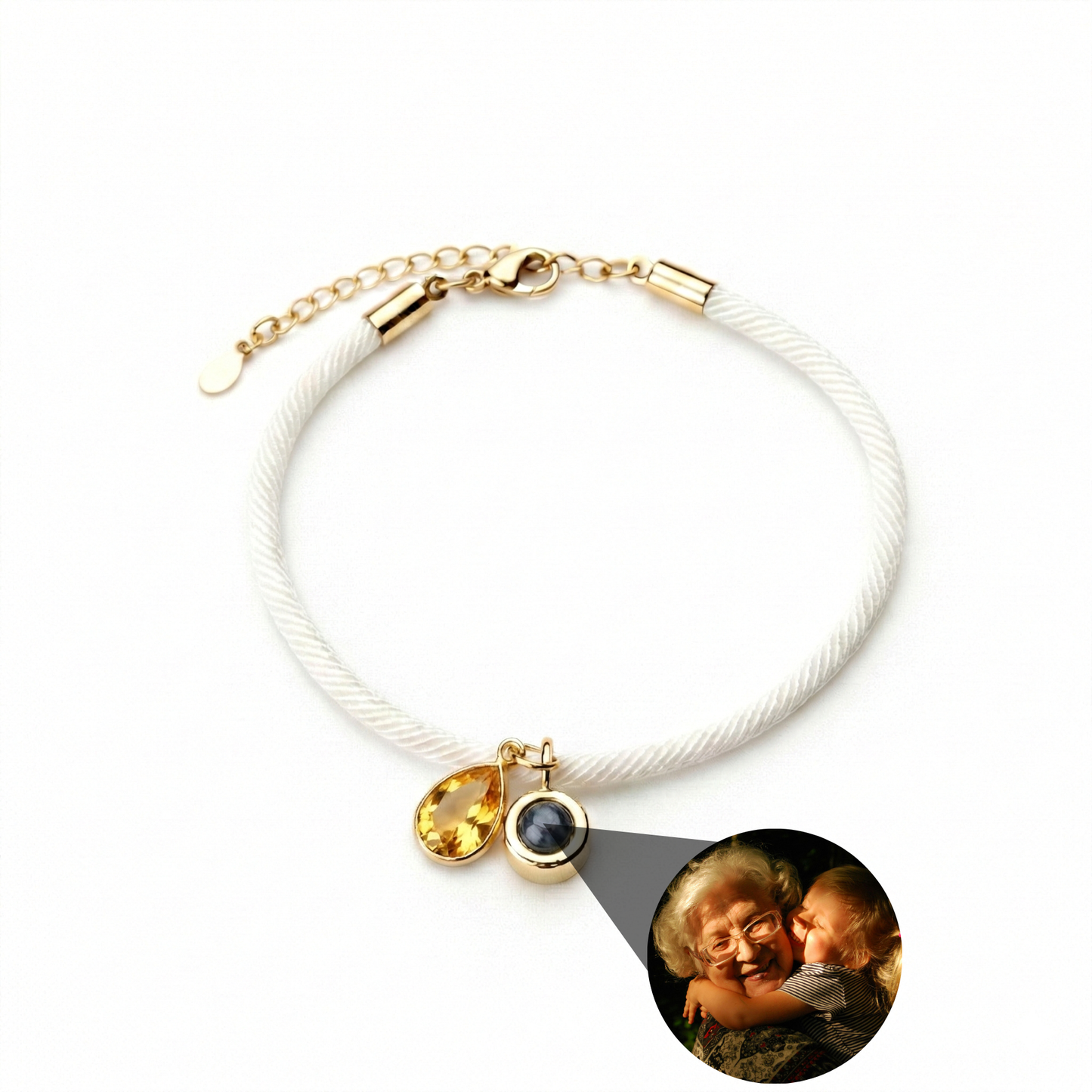 Foto armband met jouw foto - Essence Geboortesteen