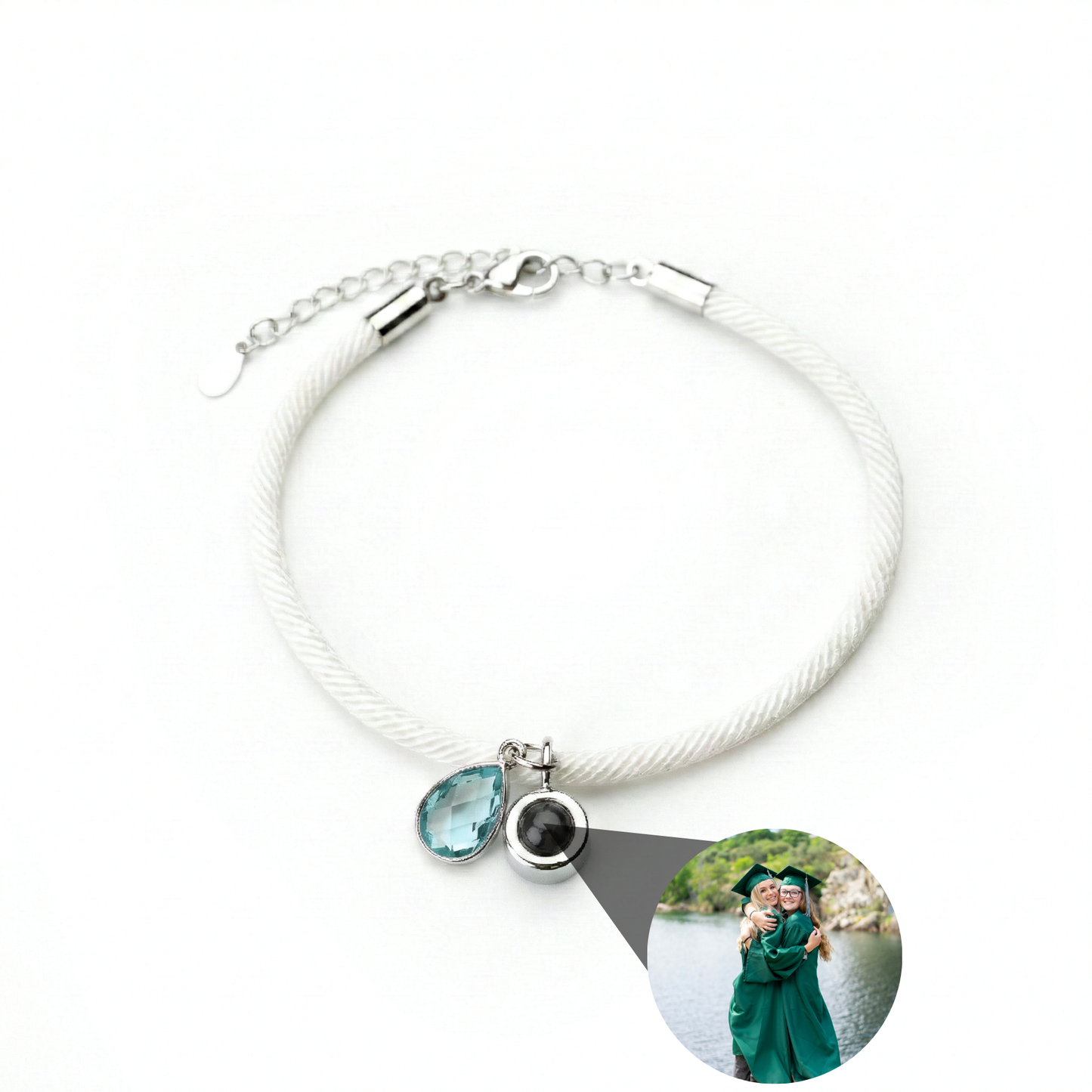Foto armband met jouw foto - Essence Geboortesteen