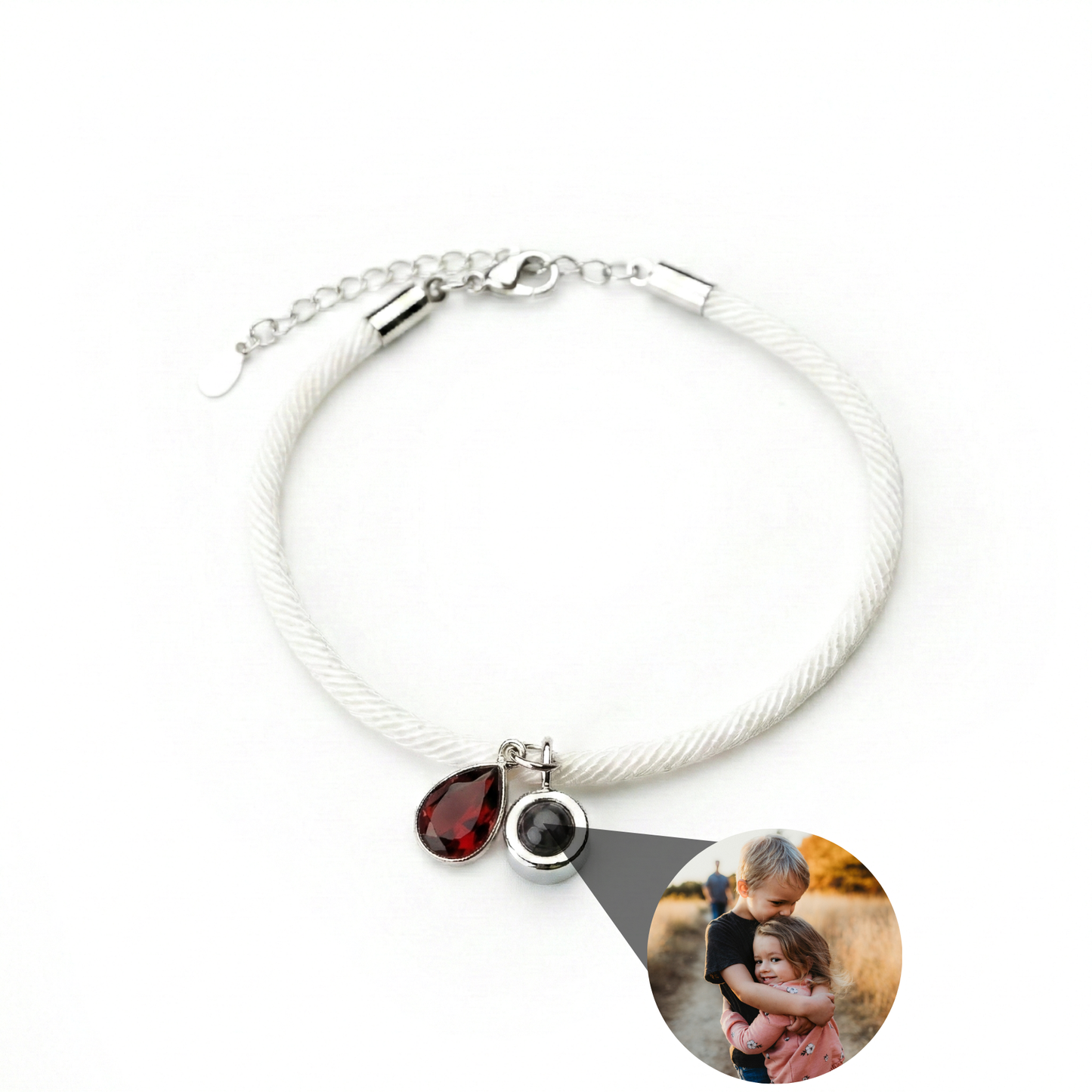 Foto armband met jouw foto - Essence Geboortesteen