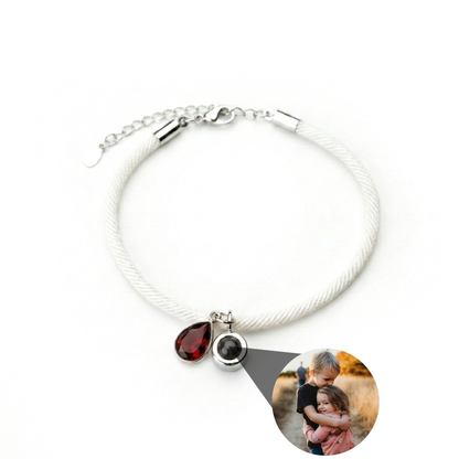 Foto armband met jouw foto - Essence Geboortesteen