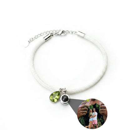 Foto armband met jouw foto - Essence Geboortesteen