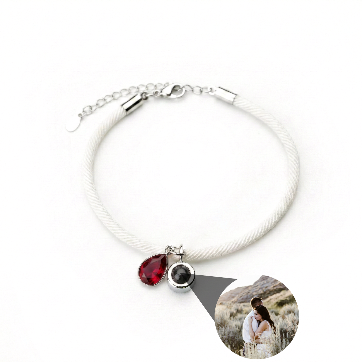 Foto armband met jouw foto - Essence Geboortesteen