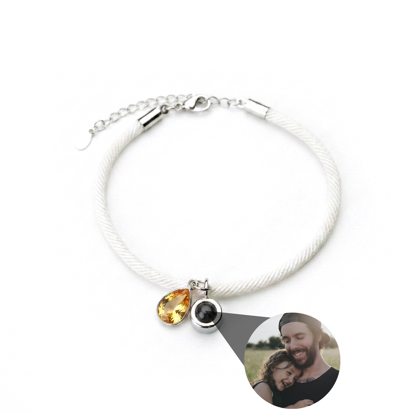 Foto armband met jouw foto - Essence Geboortesteen