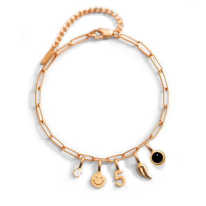 Paperclip Charm Armband – Gepersonaliseerd