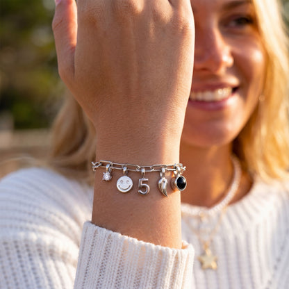 Gepersonaliseerde Charm Armband - Paperclip