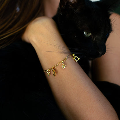 Paperclip Charm Armband – Gepersonaliseerd