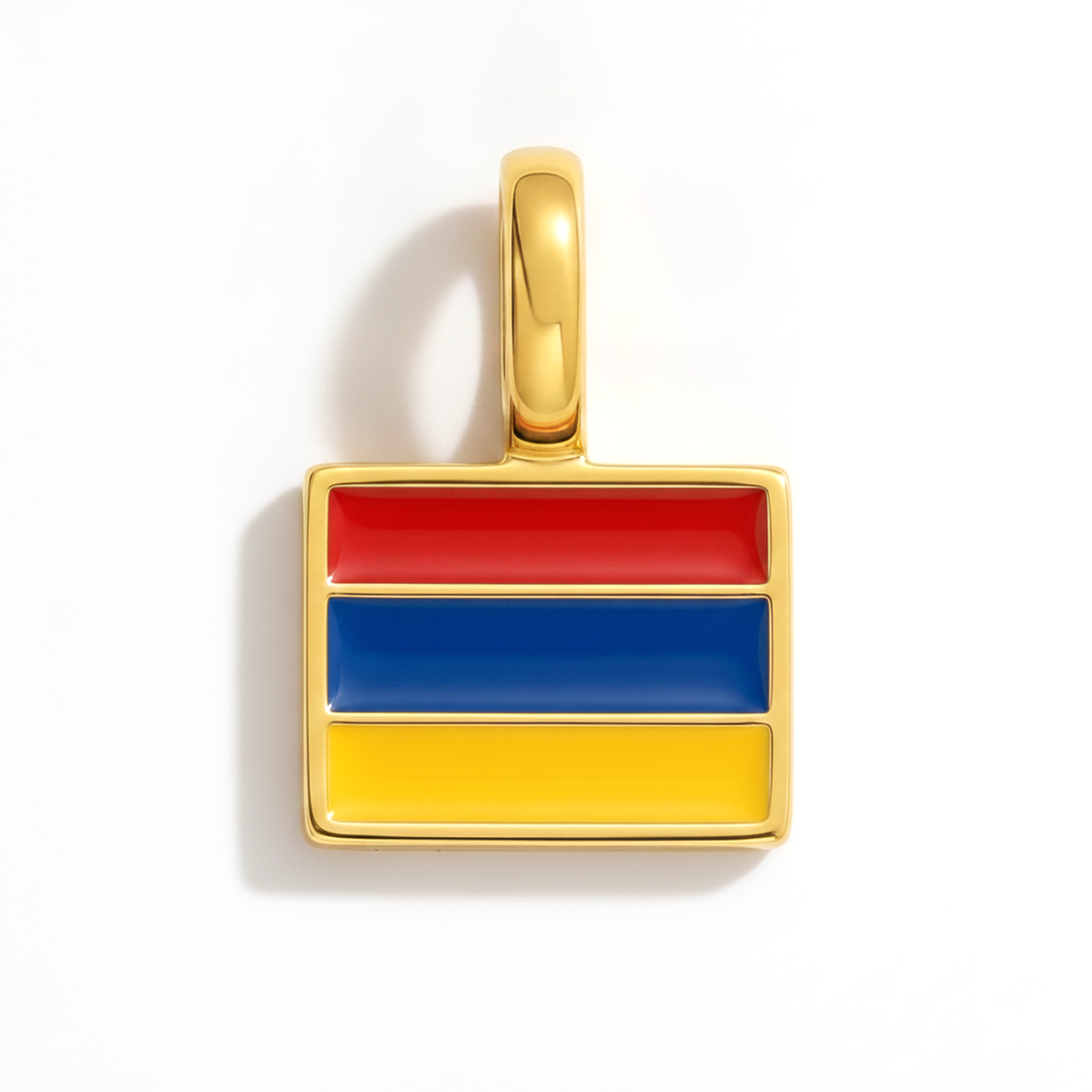Charm Armenië – eckig gold