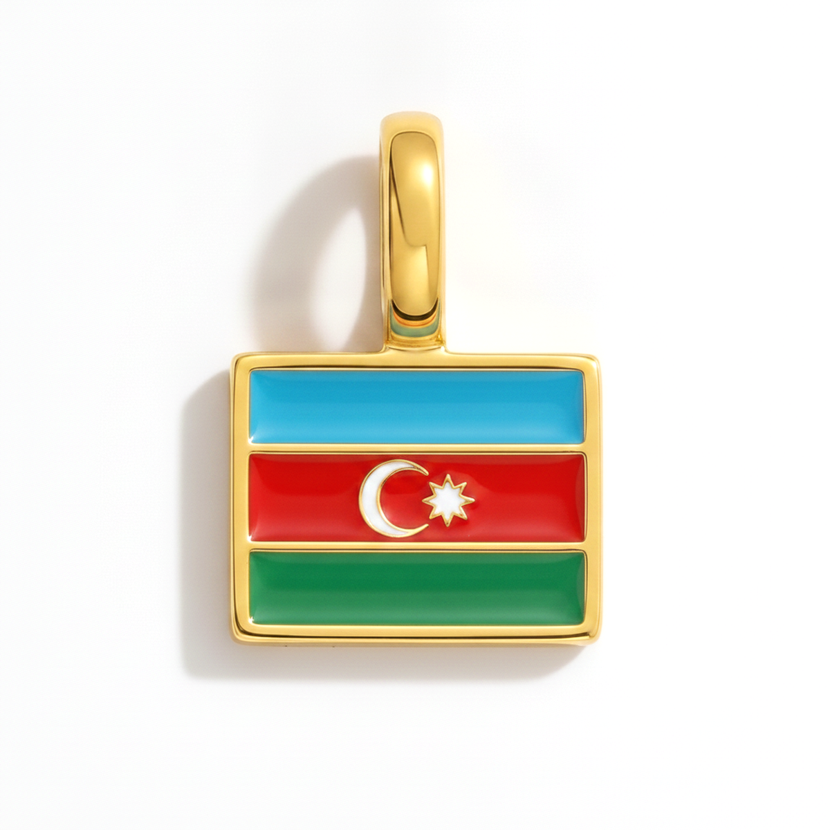 Charm Azerbeidzjan – eckig gold