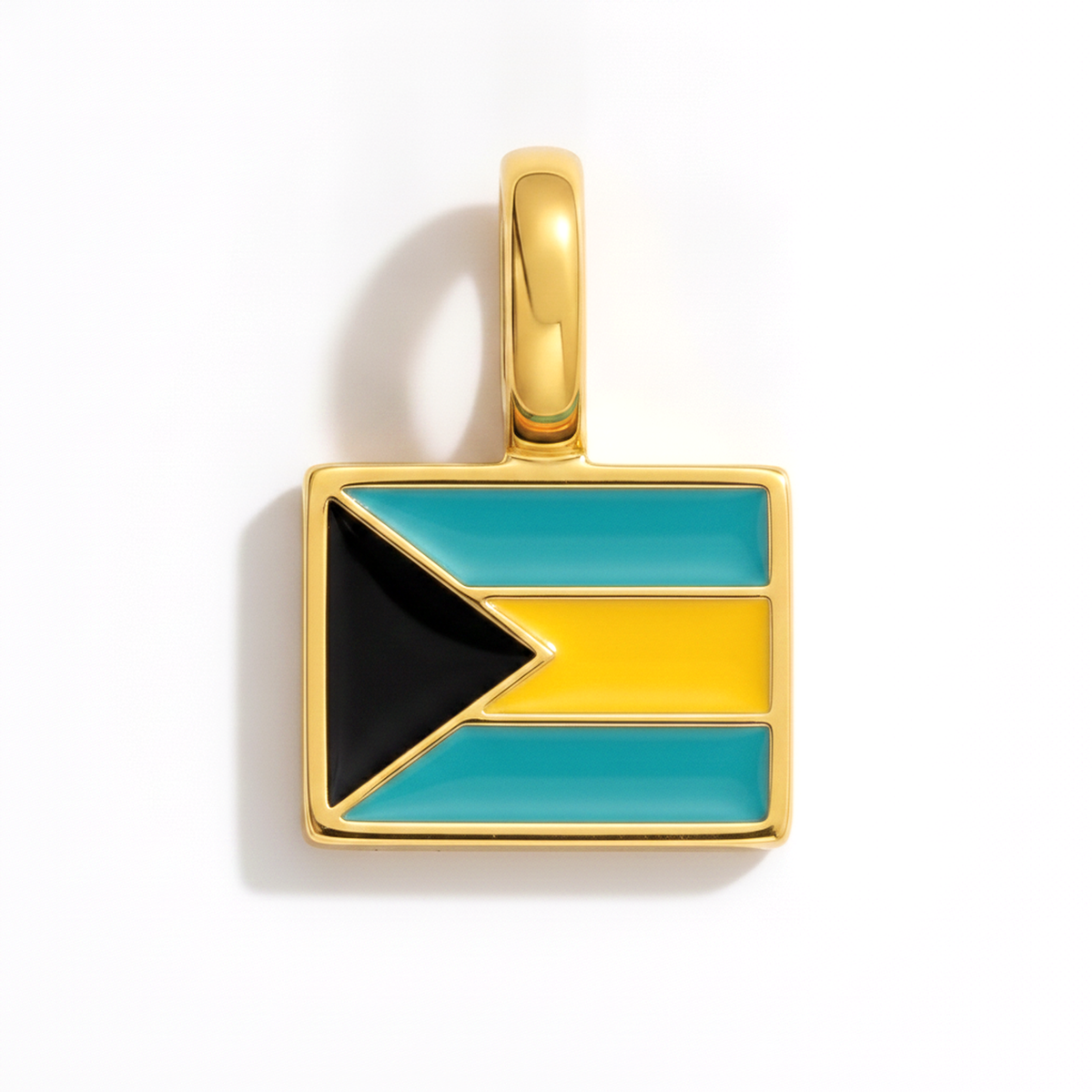 Charm Bahama's – eckig gold