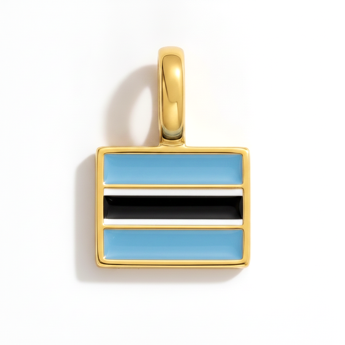 Charm Botswana – eckig gold
