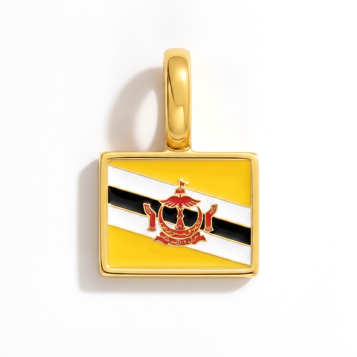 Charm Brunei – eckig gold