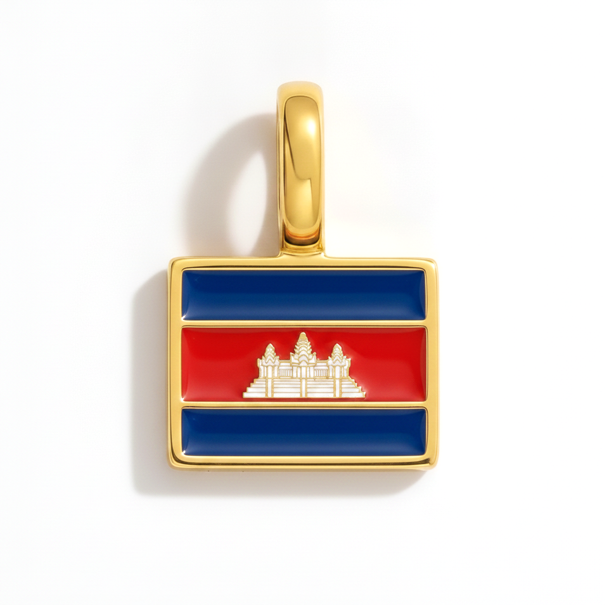 Charm Cambodja – eckig gold