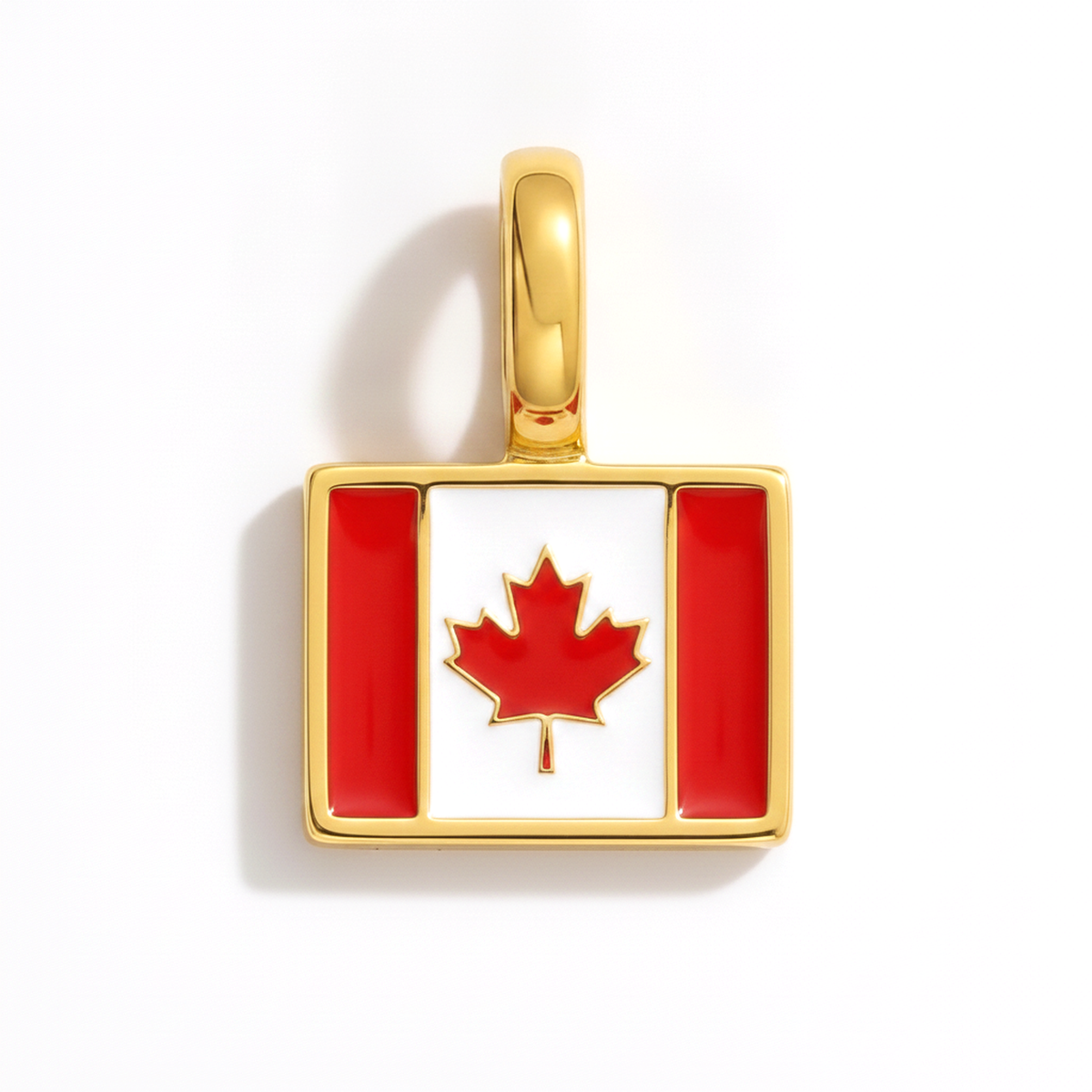 Charm Canada – eckig gold