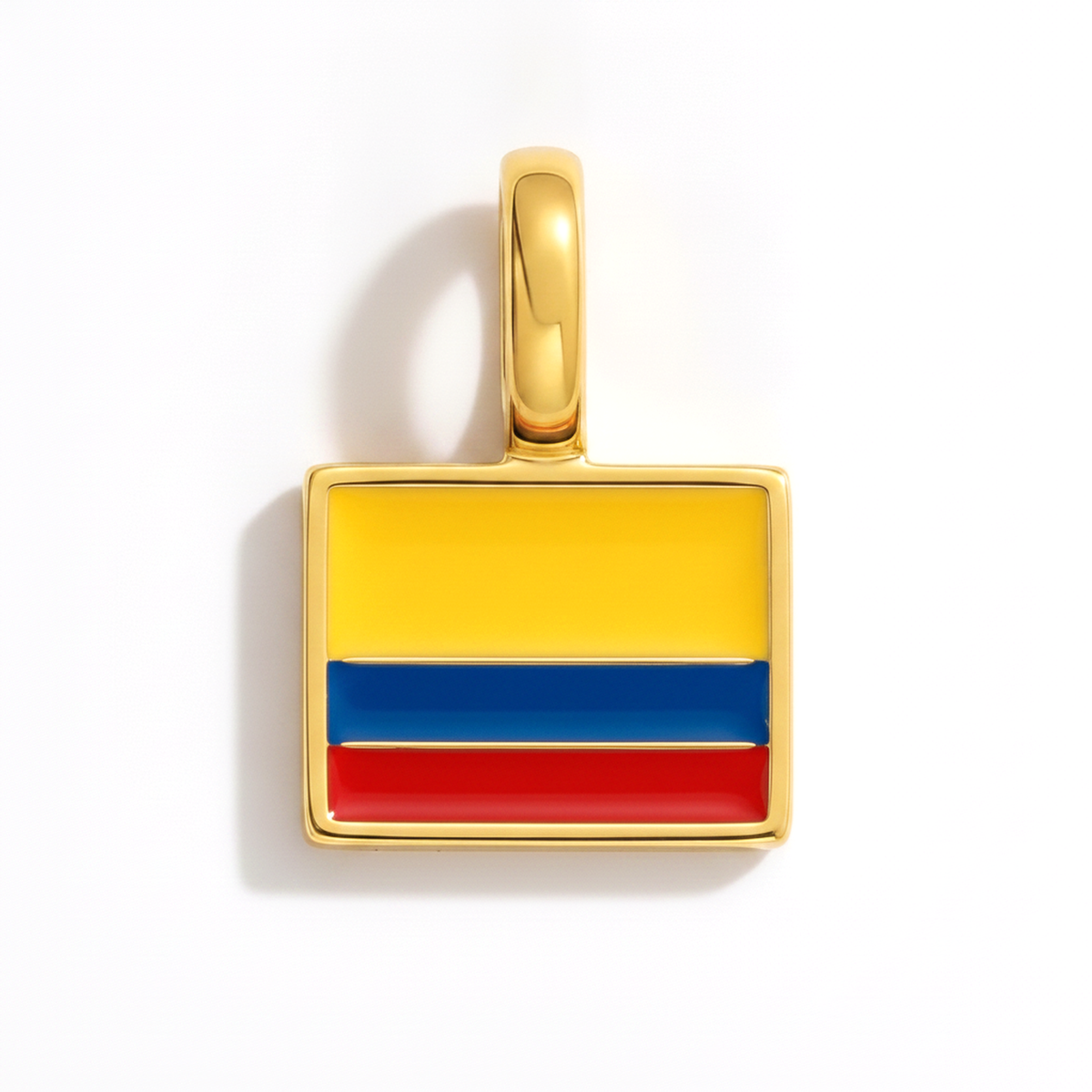 Charm Colombia – eckig gold