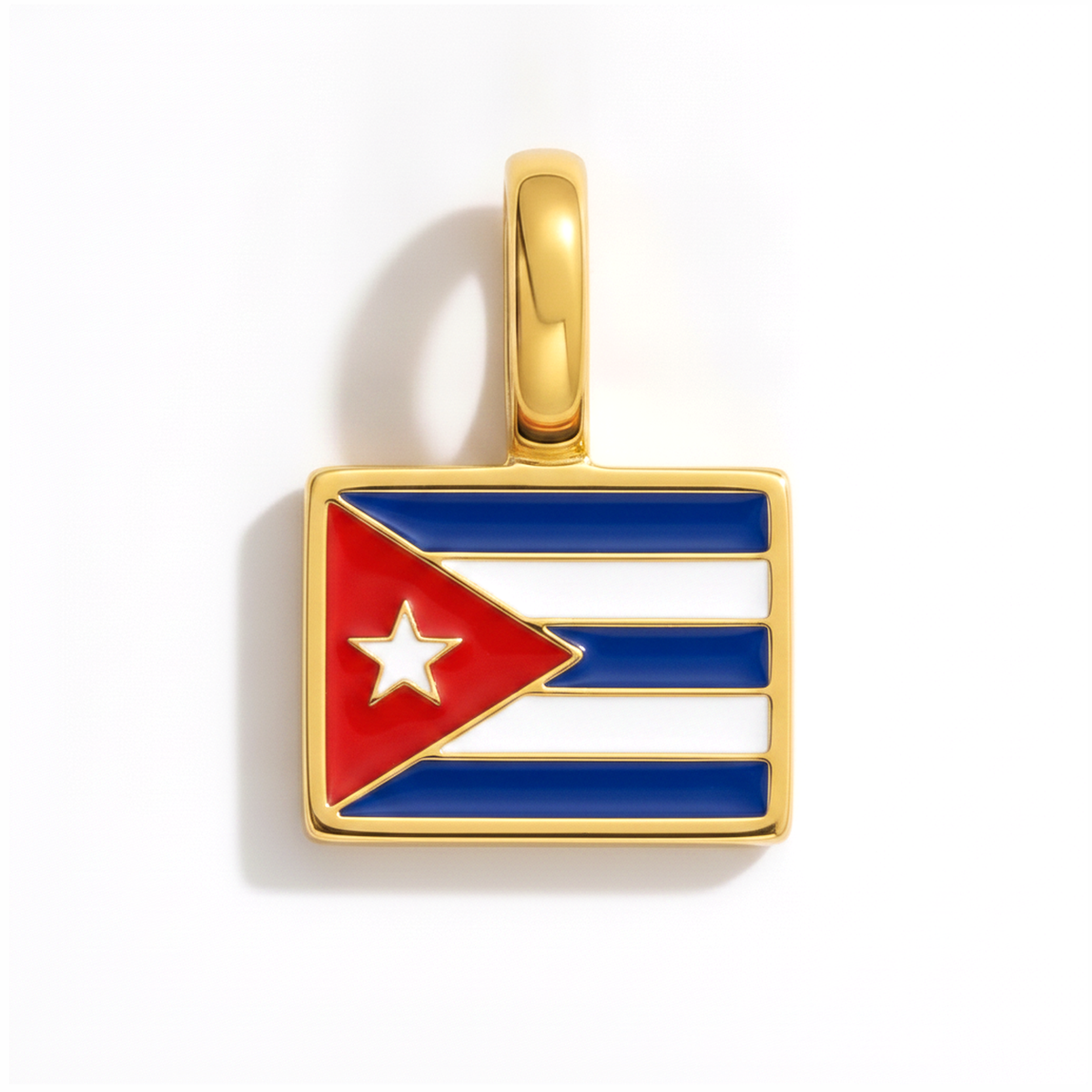 Charm Cuba – eckig gold