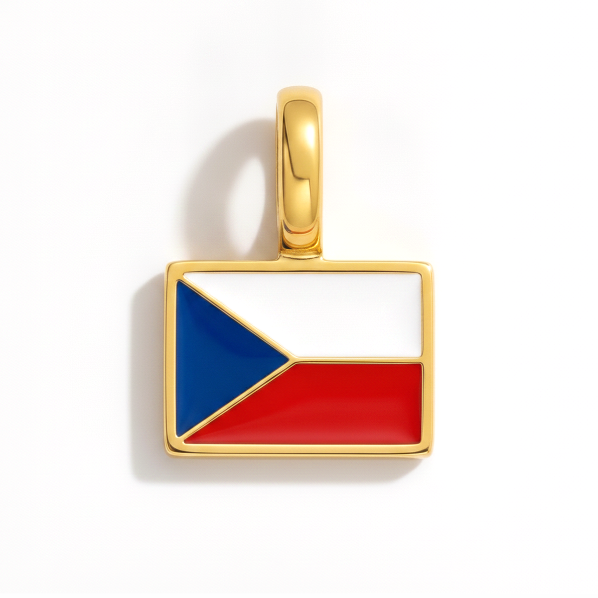 Charm Czech-Republic – square gold