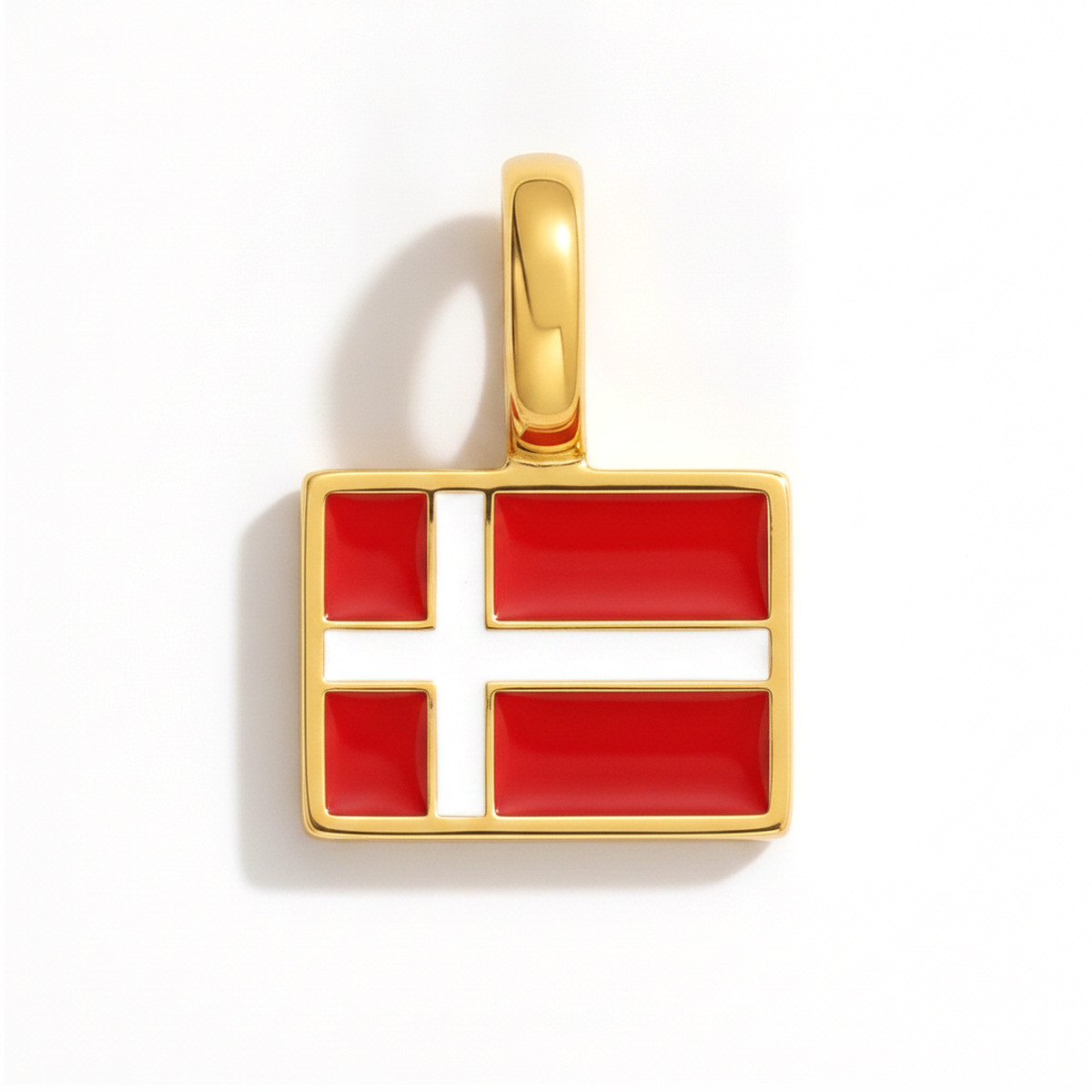 Charm Denemarken – eckig gold