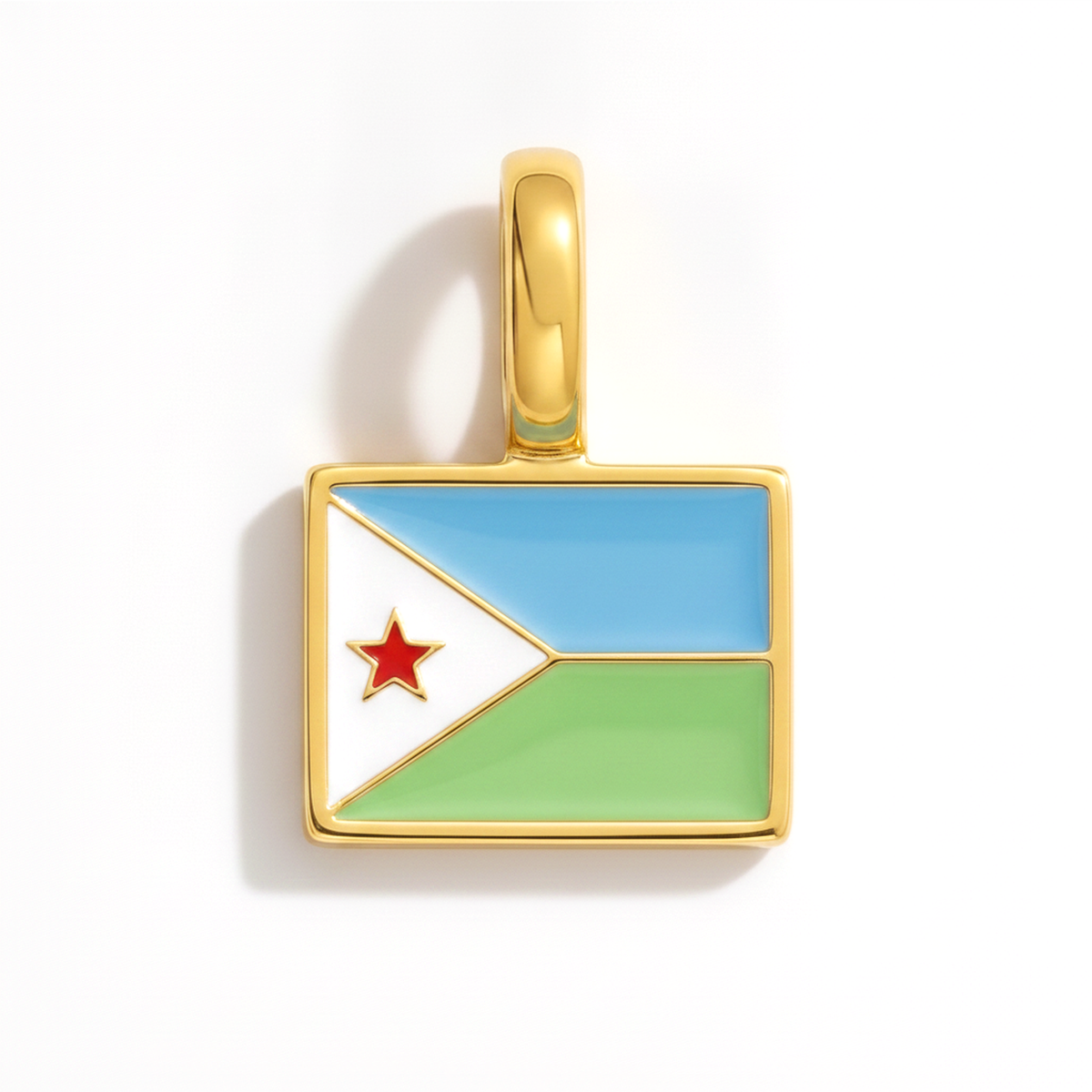 Charm Djibouti – square gold