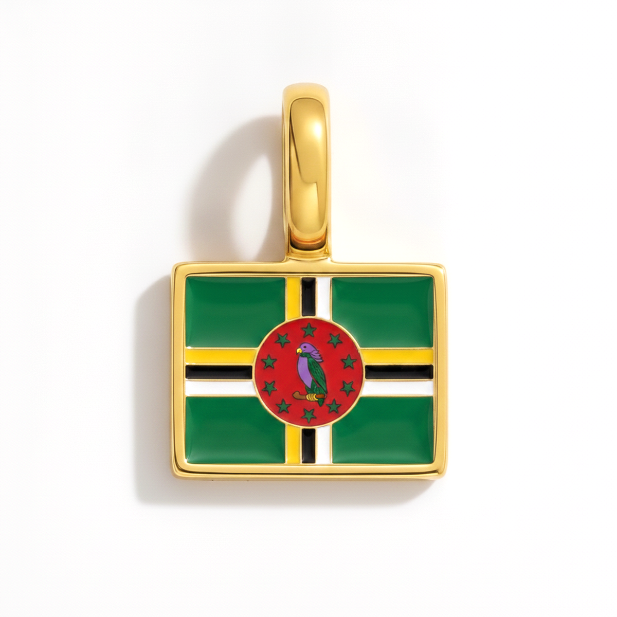Charm Dominica – square gold