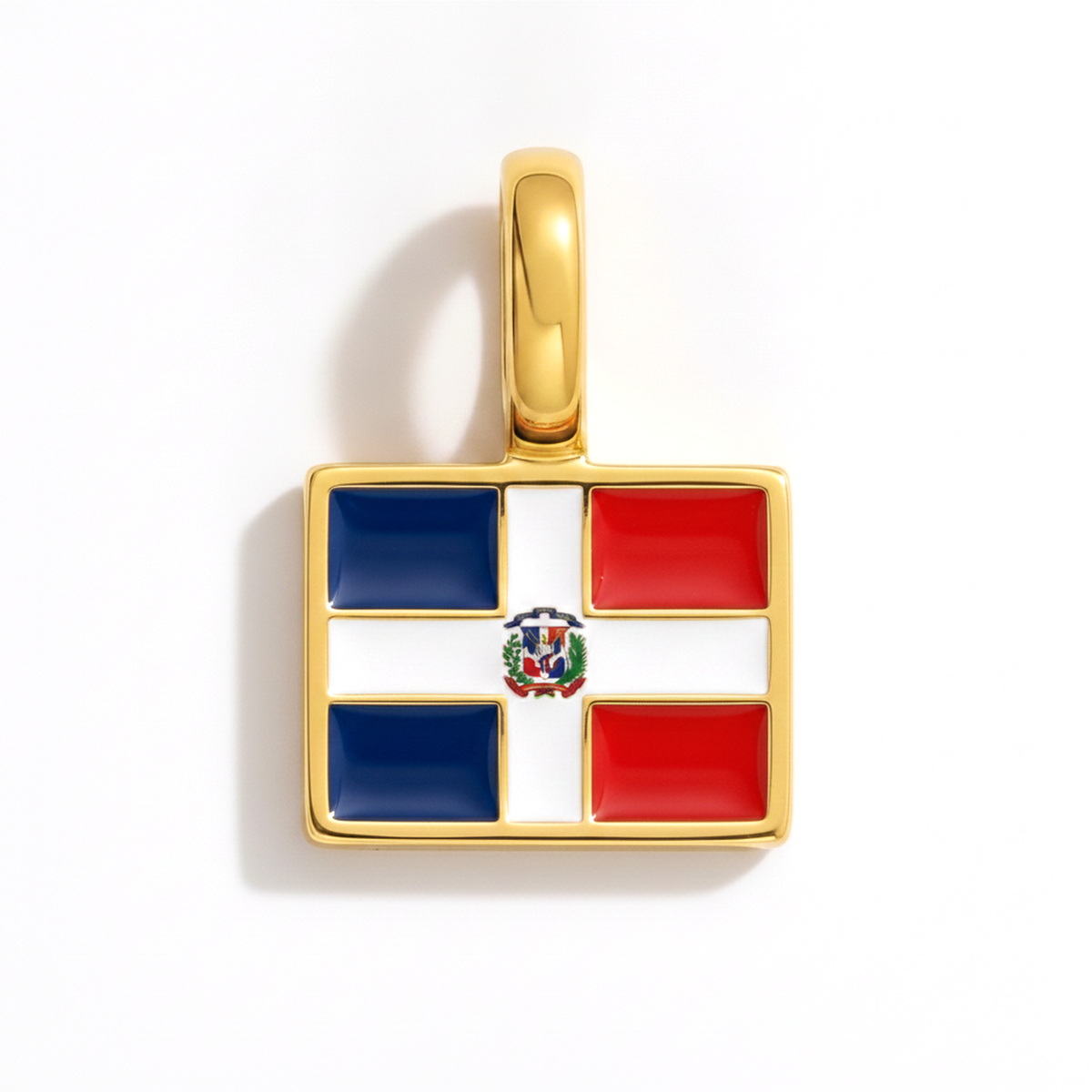 Charm Dominican-Republic – square gold