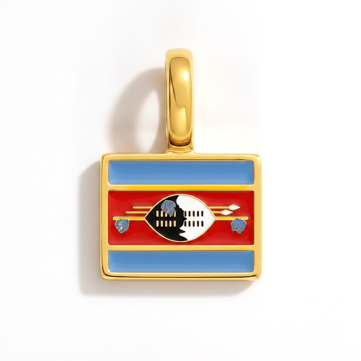 Charm Eswatini – square gold