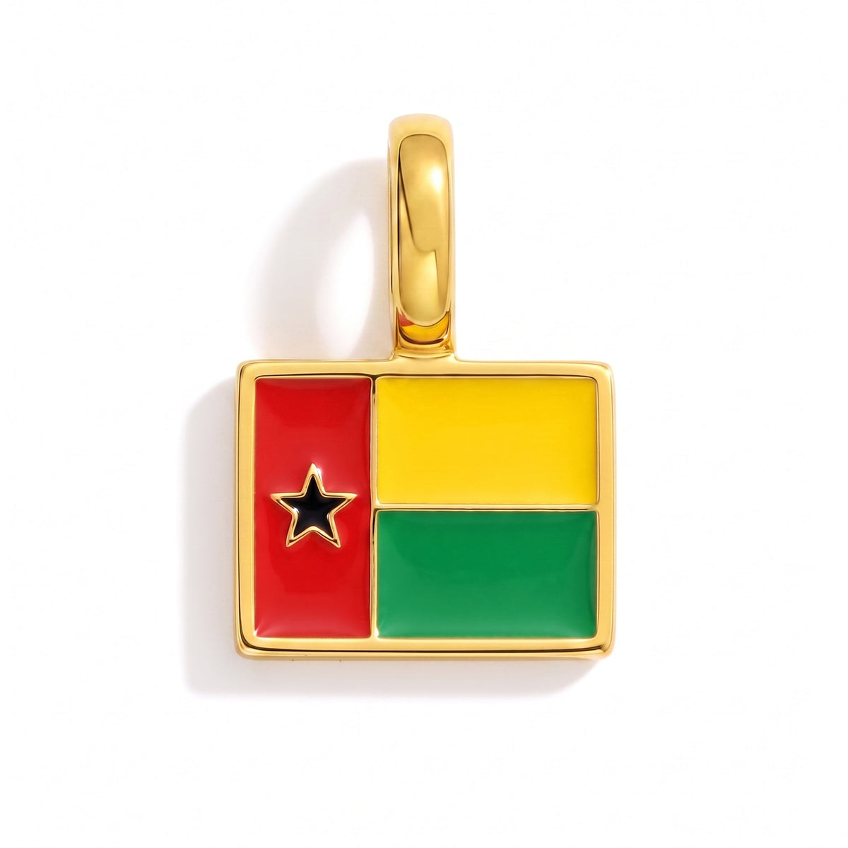 Charm Guinea-Bissau – square gold